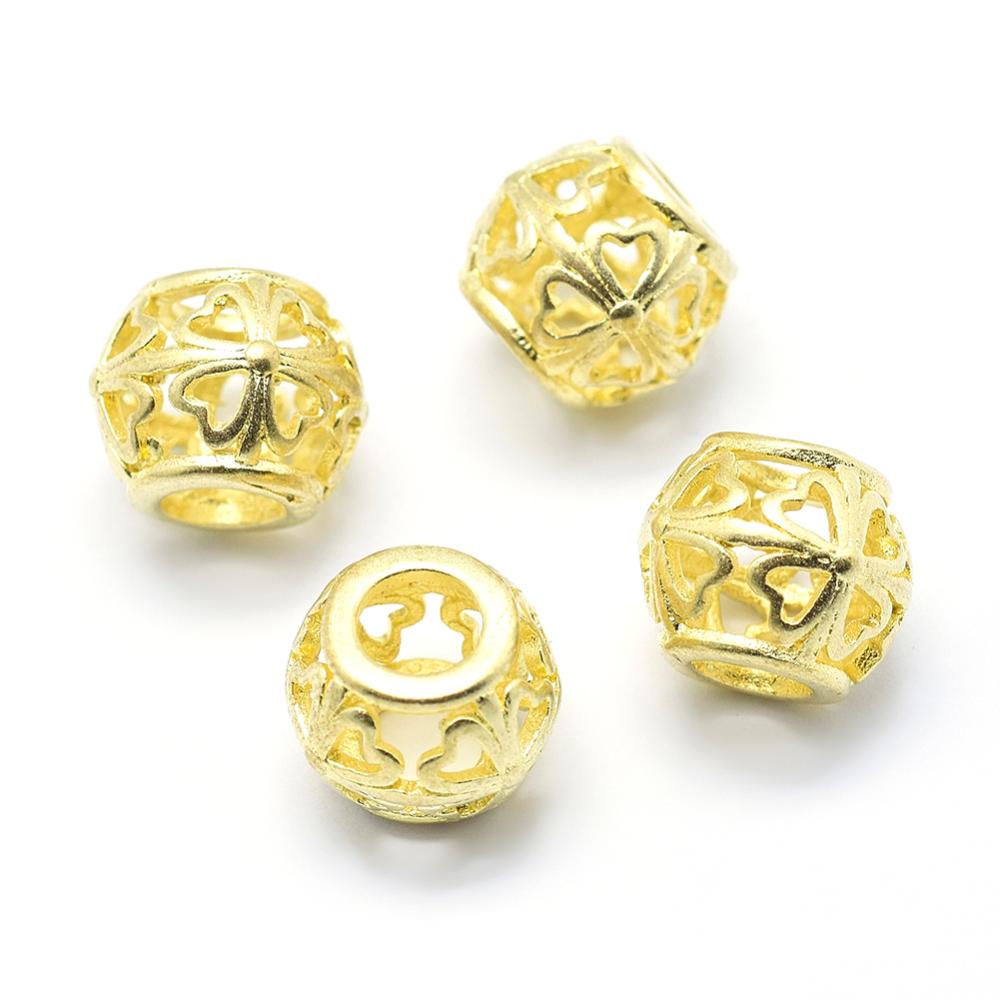 PandaHall Brass Filigree European Beads, Lead Free & Cadmium Free & Nickel Free, Rondelle, Unplated, 11x9mm, Hole: 4mm Brass Rondelle PandaHall Brass Filigree European Beads, Lead Free & Cadmium Free & Nickel Free, Rondelle, Unplated, 11x9mm, Hole: 4mm Brass Rondelle