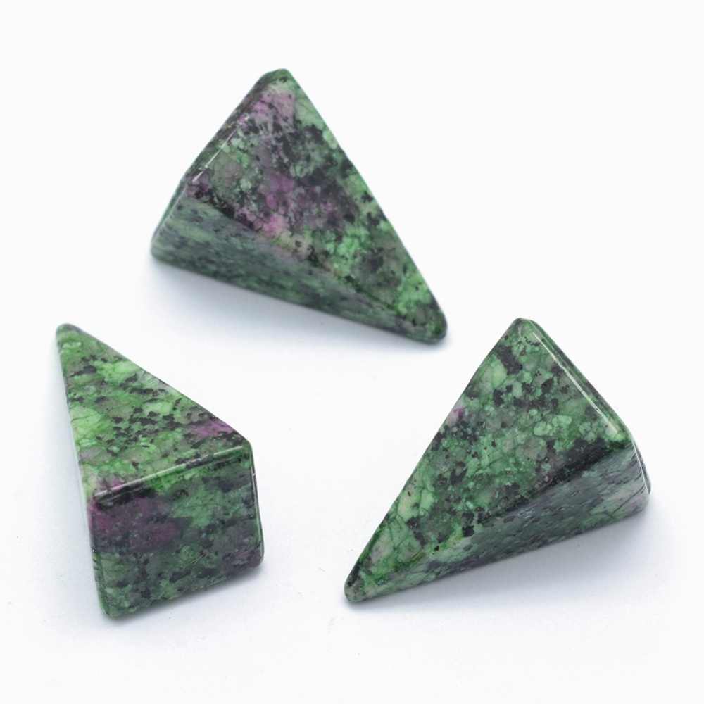 PandaHall Natural Ruby in Zoisite Beads, Cone, Undrilled/No Hole Beads, 25x14x14.5mm Ruby in Zoisite Cone PandaHall Natural Ruby in Zoisite Beads, Cone, Undrilled/No Hole Beads, 25x14x14.5mm Ruby in Zoisite Cone