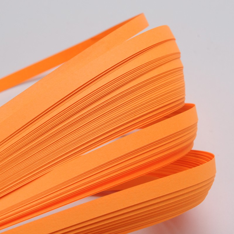 PandaHall Quilling Paper Strips, Orange, 530x5mm; about 120strips/bag Paper Orange