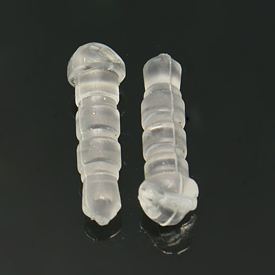 PandaHall Plastic Mobile Dustproof Plugs, Clear, 16mm, Pin: 3.5mm, Hole: 1mm Plastic Clear