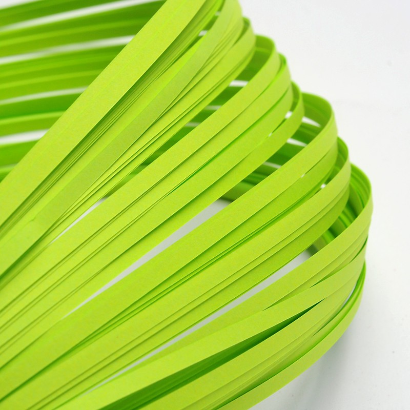 PandaHall Quilling Paper Strips, GreenYellow, 390x3mm; about 120strips/bag Paper Green