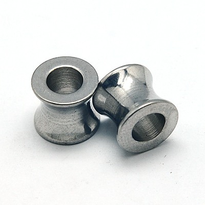 PandaHall 304 Stainless Steel European Beads, Large Hole Beads, Column, 9x8mm, Hole: 5mm Stainless Steel Column