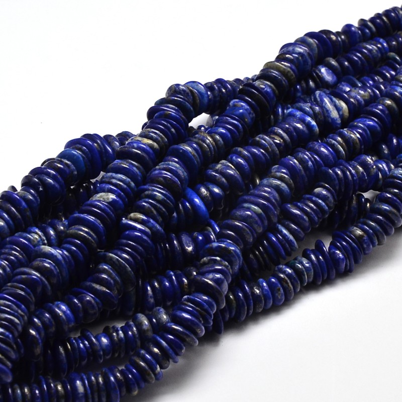 PandaHall Natural Lapis Lazuli Chip Beads Strands, 9~15x9~15mm, Hole: 1mm; about 15.3"~15.9" Lapis Lazuli Chip