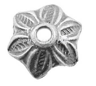 PandaHall Tibetan Style Bead Caps, Lead Free and Cadmium Free, Flower, Antique Silver, 10.5mm diameter, 3.5mm thick, hole: 2mm Alloy