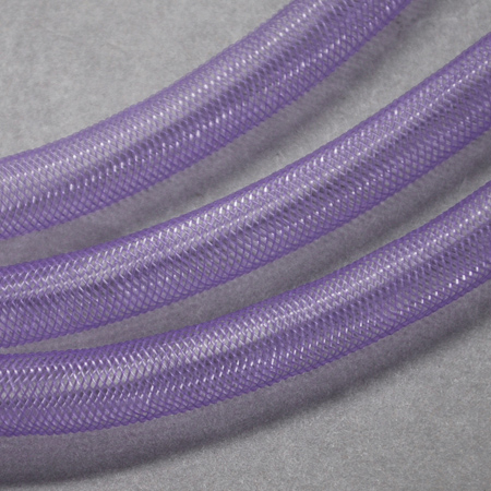 PandaHall Plastic Net Thread Cord, MediumPurple, 8mm, 30Yards Plastic Purple