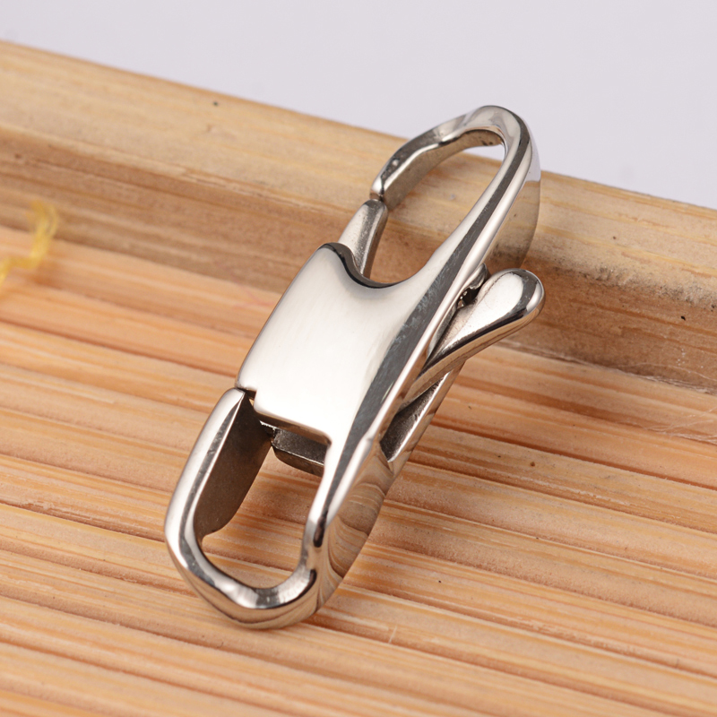 PandaHall 304 Stainless Steel Lobster Claw Clasps, Stainless Steel Color, 18x7x3.5mm, Hole: 2mm Stainless Steel Others