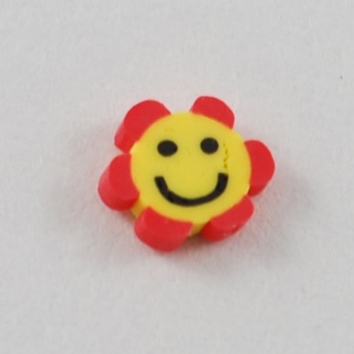 PandaHall Red Color Fashion Nail Care Sun Polymer Clay No Hole Tubes Nail Art Decoration, 50x3~6mm Polymer Clay Sun Red