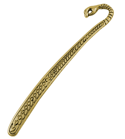 PandaHall Tibetan Silver Bookmarks, Antique Golden, Lead Free and Cadmium Free and Nickel Free, 12.1x20x2.5mm, Hole: 3mm Alloy