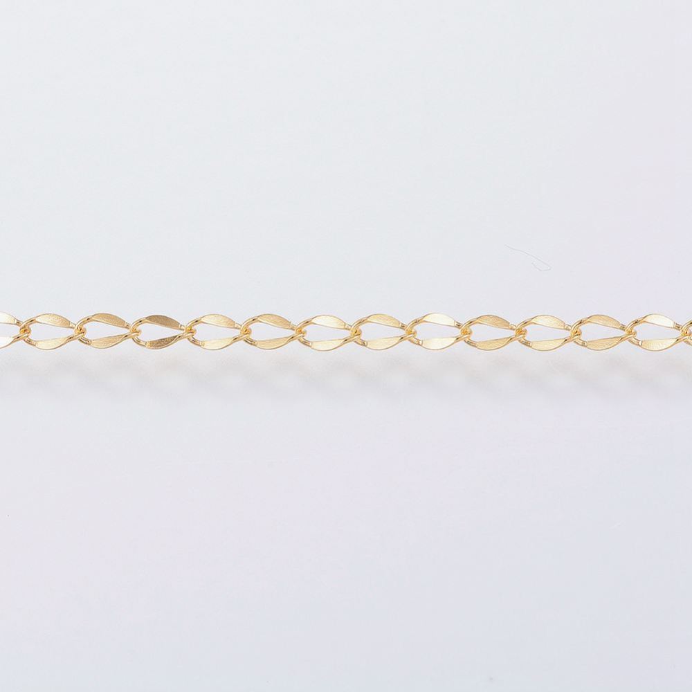 PandaHall Handmade 304 Stainless Steel Chains, with Spool, Golden, 3x2x0.3mm; about 20m/roll Stainless Steel