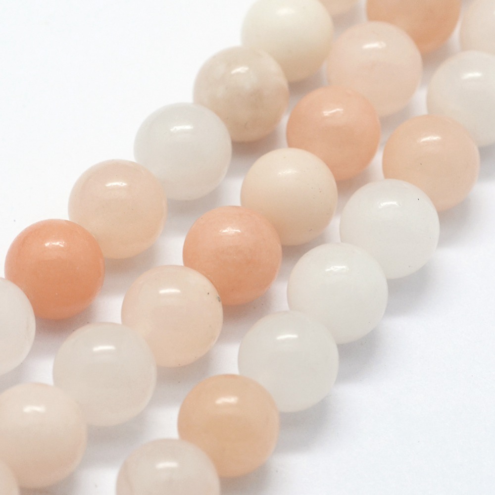 PandaHall Natural Pink Aventurine Beads Strands, Round, 6mm, Hole: 0.8mm; about 63pcs/strand,  14.76"(37.5cm) Pink Aventurine Round