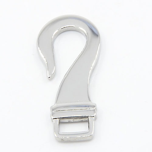 PandaHall 304 Stainless Steel S Hook Clasps, Stainless Steel Color, 35x16x3mm, Hole: 4x7mm Stainless Steel