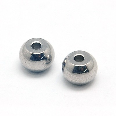 PandaHall 304 Stainless Steel Beads, Rondelle, 7x5mm, Hole: 2mm Stainless Steel Rondelle