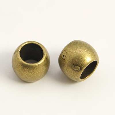 PandaHall Tibetan Style Bead Spacers, Lead Free & Cadmium Free & Nickel Free, Drum, Antique Bronze, about 6mm long, 7mm thick, hole: 3.5mm...