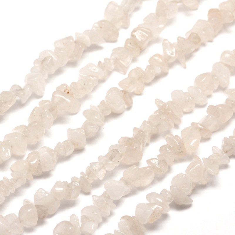 PandaHall Natural Quartz Crystal Chip Bead Strands, 5~8x5~8mm, Hole: 1mm; about 31.5" Quartz Crystal Chip