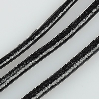 PandaHall Imitation Leather Cord, PU Leather, Black, 4mm; 100yard/bundle Imitation Leather Black
