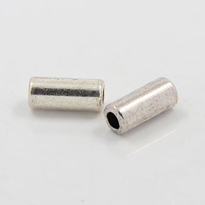 PandaHall Tibetan Style Beads, Tube, Antique Silver, Lead Free & Cadmium Free; 11.5x5mm, Hole: 2.5mm Alloy Tube