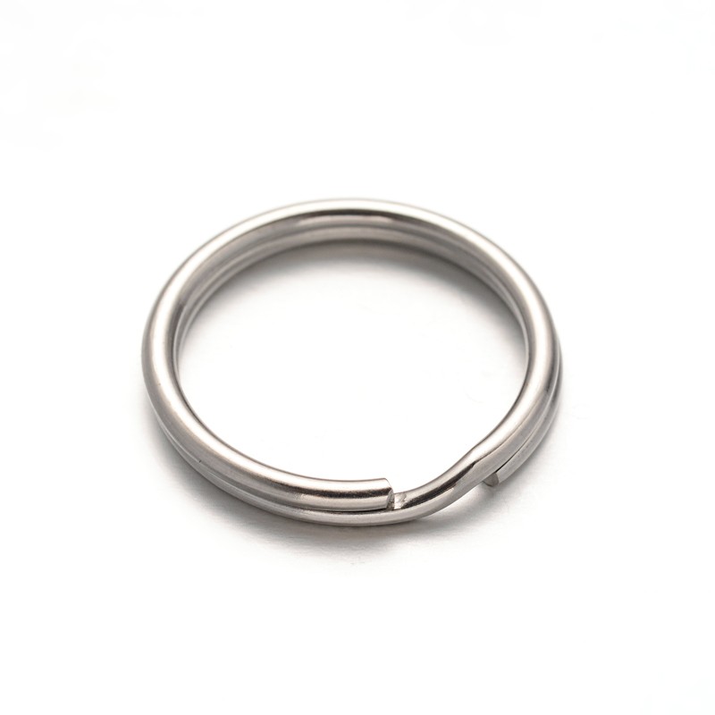 PandaHall 304 Stainless Steel Split Key Rings, Stainless Steel Color, 20x2.5mm Stainless Steel Ring
