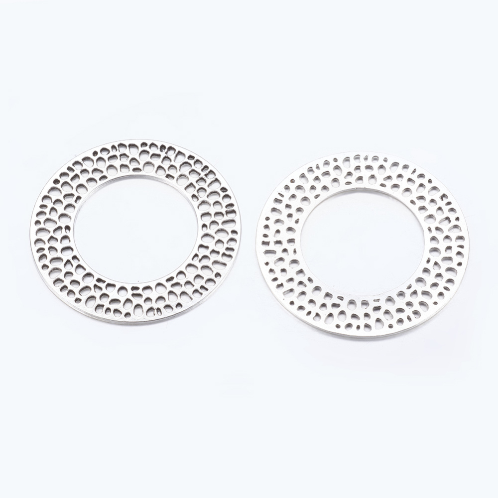 PandaHall Antique Silver Tibetan Style Alloy Flat Round Large Pendants, Lead Free and Cadmium Free, about 50mm in diameter, 1.5mm thick...