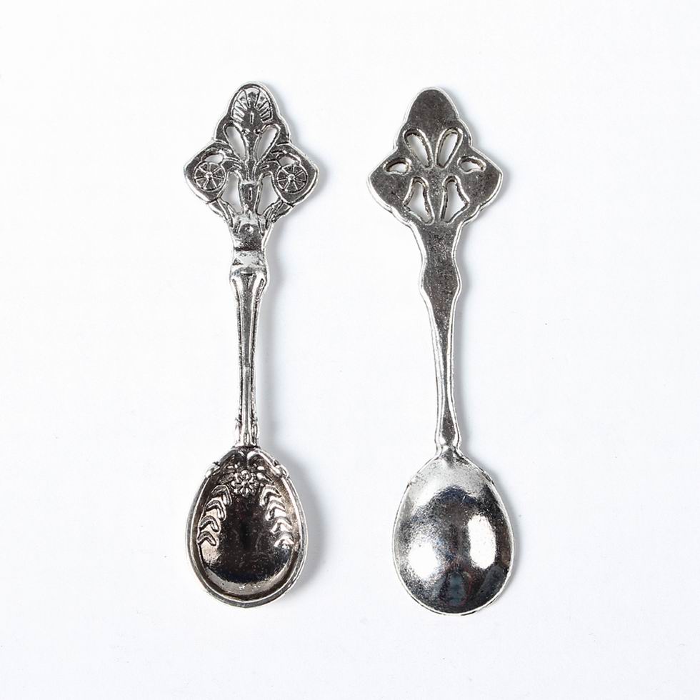 PandaHall Tibetan Style Alloy Spoon Large Pendants, Kitchen Utensil Pendants, Waitress Charms, Lead Free and Cadmium Free, Antique Silver...
