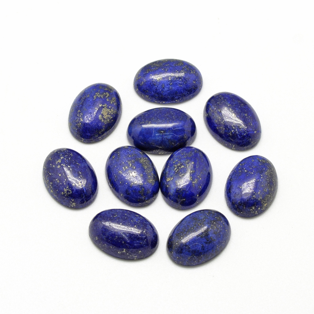 PandaHall Natural Lapis Lazuli Cabochons, Dyed, Oval, 18x13x5mm Lapis Lazuli Oval