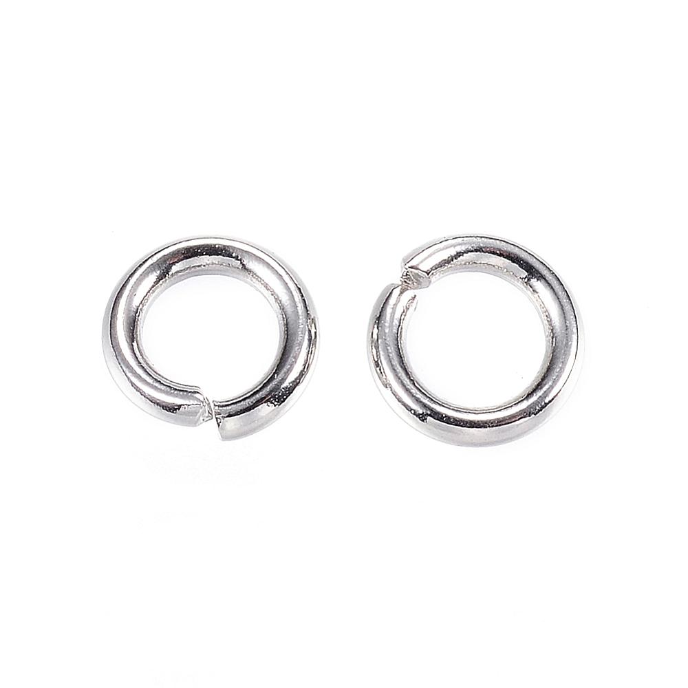 PandaHall 304 Stainless Steel Jump Rings, Close but Unsoldered Jump Rings, Stainless Steel Color, 6x1.2mm; about 3.6mm inner diameter...