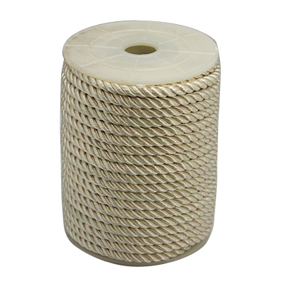 PandaHall Twisted Nylon Thread, BlanchedAlmond, 5mm, about 18~19yards/roll(16.4m~17.3m/roll) Nylon Orange