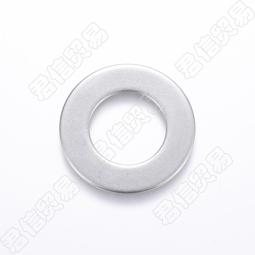 PandaHall 304 Stainless Steel Linking Rings, Stainless Steel Color, 32x2mm, hole: 18mm Stainless Steel Donut