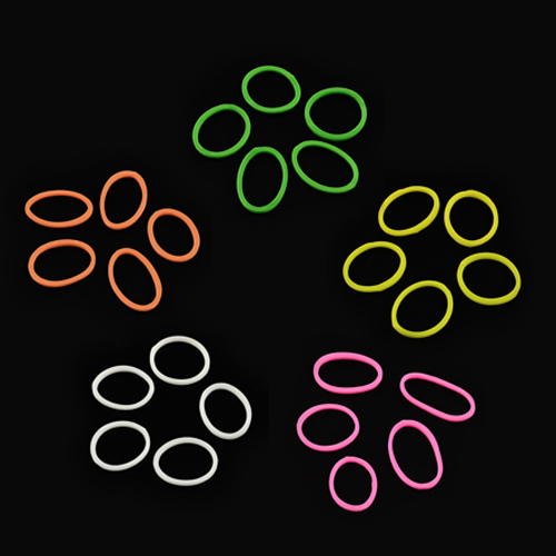 PandaHall Hottest DIY Twistz Rainbow Rubber Loom Refills for Kids, Mixed Color, 16x1mm; about 260pcs/bag Rubber Multicolor