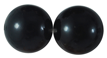 PandaHall Acrylic Pearl Round Beads For DIY Jewelry and Bracelets, Black, 8mm, Hole: 2mm Acrylic Round Black