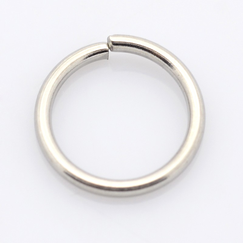 PandaHall 304 Stainless Steel Closed But not Soldered Jump Rings, Stainless Steel Color, 6x0.8mm; about 4.4mm inner diameter Stainless Steel...