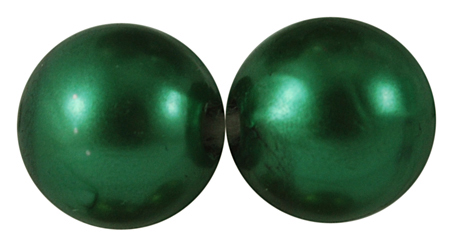 PandaHall Chunky Bubblegum Acrylic Pearl Round Beads For DIY Jewelry and Bracelets, DarkGreen, 20mm, Hole: 2mm Acrylic Round Green