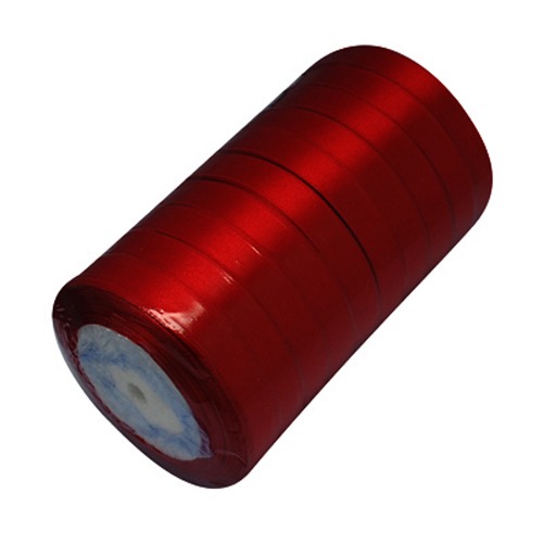 PandaHall Satin Ribbon for Gift Package, DarkRed, about 3/4"(20mm) wide, 25yards/roll(22.86m/roll) Polyester Red