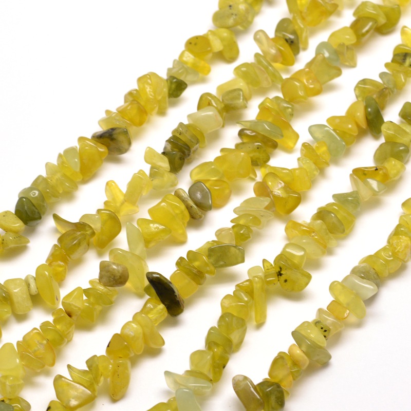 PandaHall Natural Jade Chip Bead Strands, 5~8x5~8mm, Hole: 1mm; about 31.5" Other Jade Chip