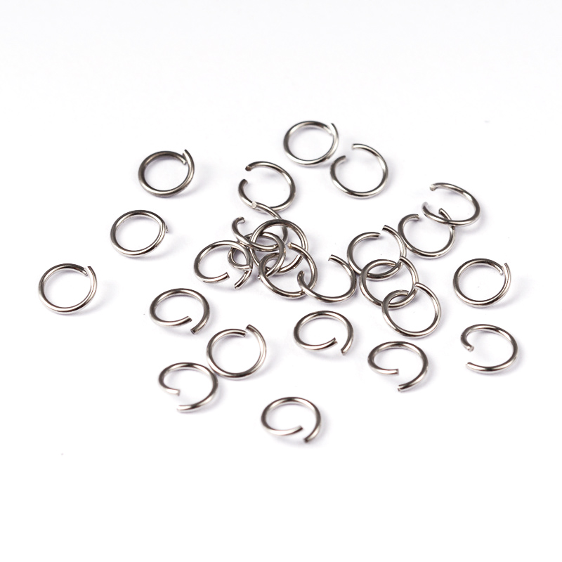 PandaHall 304 Stainless Steel Open Jump Rings, Stainless Steel Color, 0.6x5mm; about 3.8mm inner diameter Stainless Steel Ring
