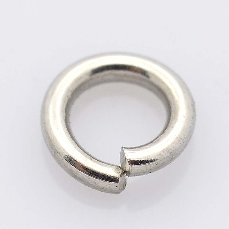 PandaHall 304 Stainless Steel Closed But not Soldered Jump Rings, Stainless Steel Color, 10x1.4mm; about 7.2mm inner diameter Stainless...
