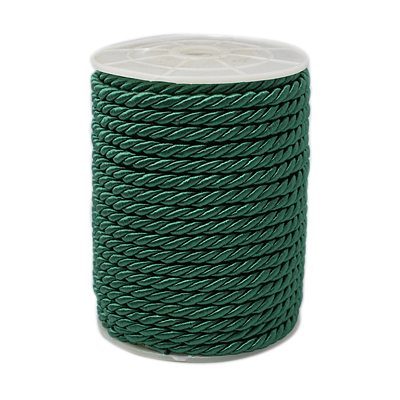 PandaHall Twisted Nylon Thread, DarkCyan, 5mm, about 18~19yards/roll(16.4m~17.3m/roll) Nylon Cyan