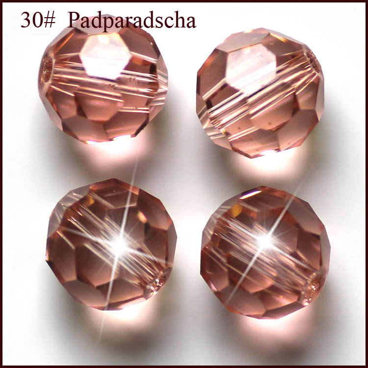 PandaHall Imitation Austrian Crystal Beads, Grade AAA, Faceted, Round, PaleVioletRed, 6mm, Hole: 1mm Glass Round Pink