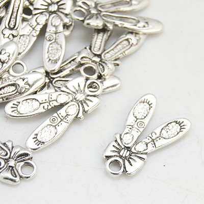 PandaHall Tibetan Silver Pendants, Lead Free, Cadmium Free and Nickel Free, Shoes, Antique Silver, about 21mm long, 13mm wide, 2mm thick...