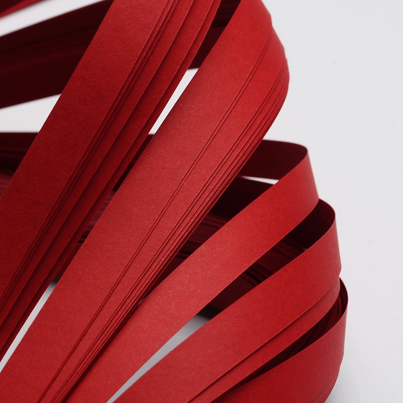 PandaHall Quilling Paper Strips, FireBrick, 530x10mm; about 120strips/bag Paper Red