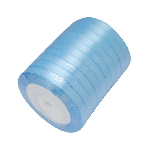 PandaHall Garment Accessories 3/8"(10mm) Satin Ribbon, Skyblue, 25yards/roll(22.86m/roll) Polyester Blue