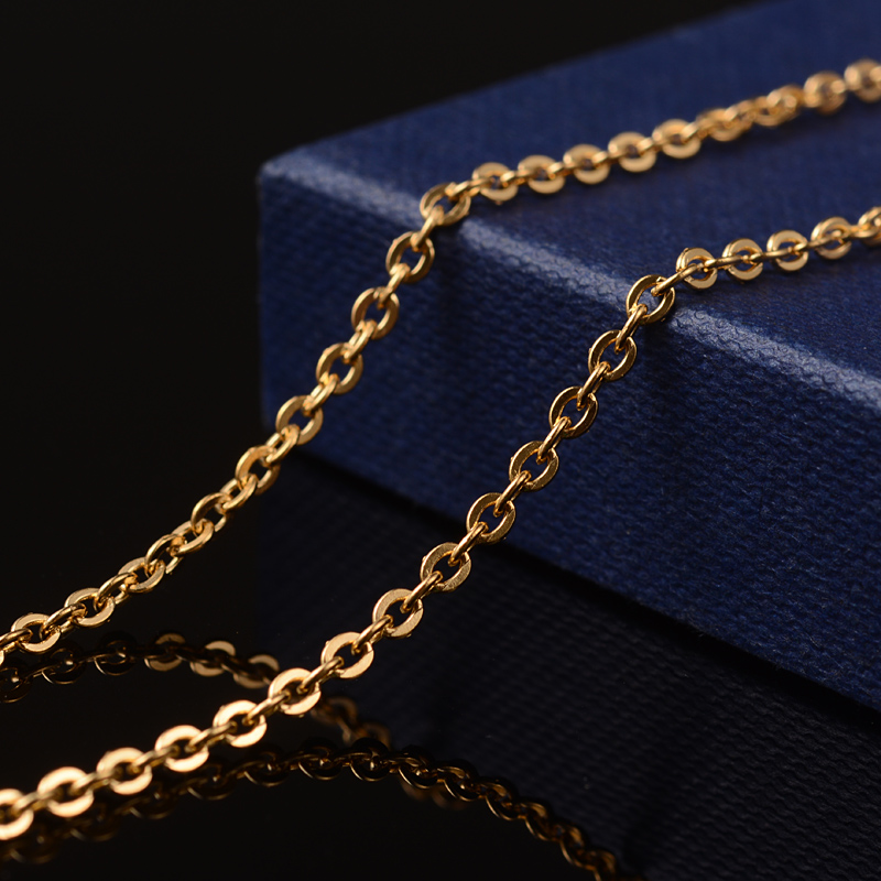 PandaHall 304 Stainless Steel Cable Chains, with Spool, Golden, 3x2x0.6mm; about 20m/roll Stainless Steel