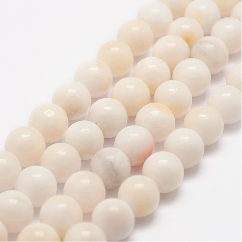 PandaHall Natural White Jade Bead Strands, Round, 10mm, Hole: 1mm; about 41pcs/strand, 15.7''(40cm) White Jade Round