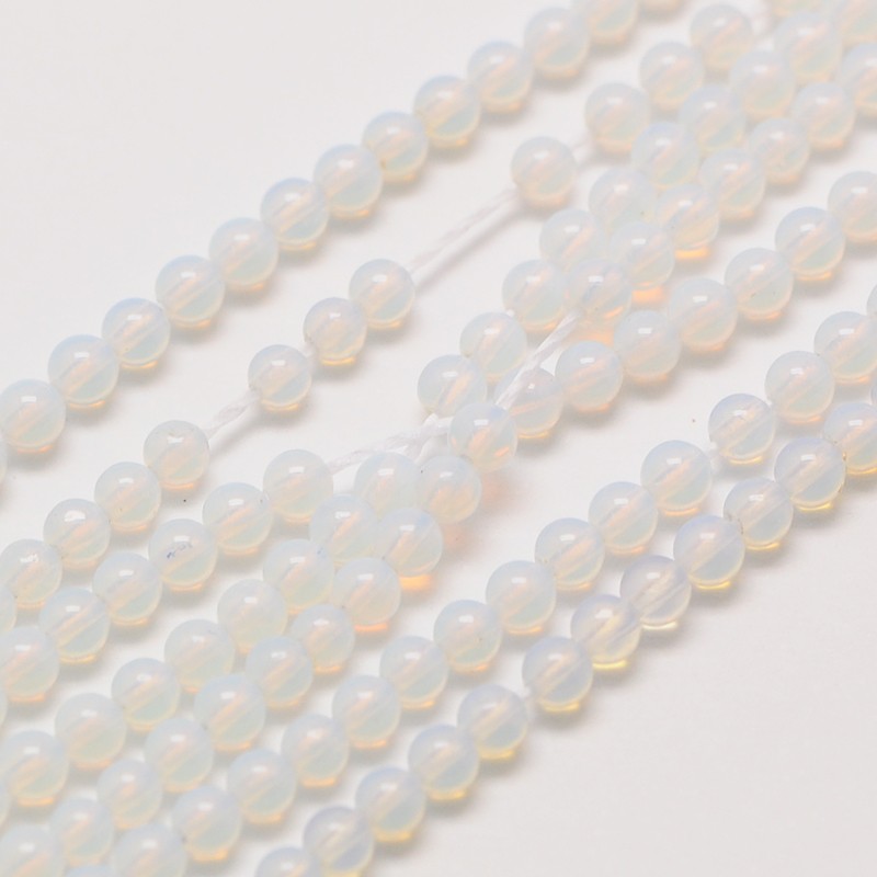 PandaHall Opalite Round Beads Strands, 2mm, Hole: 0.8mm; about 184pcs/strand, 16" Opalite Round