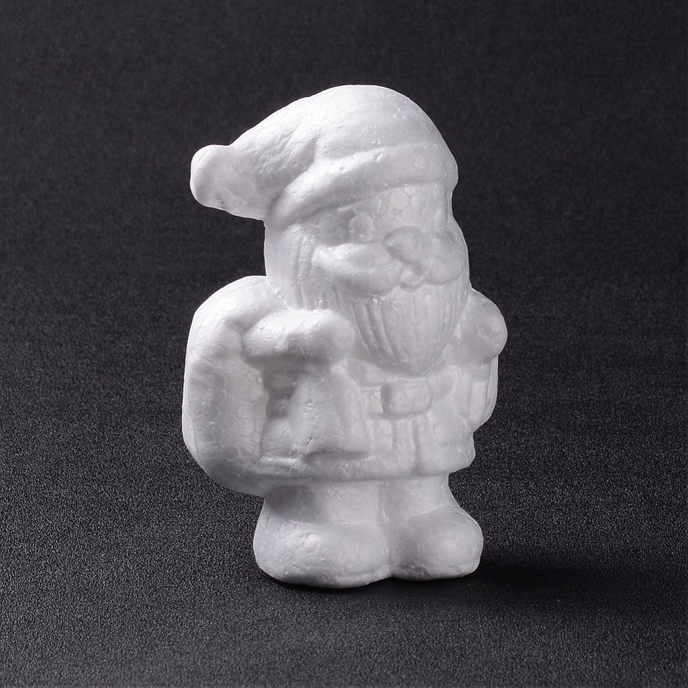 PandaHall Santa Claus Modelling Polystyrene Foam /Styrofoam DIY Decoration Crafts for Christmas, White, 70x51x119mm Others White