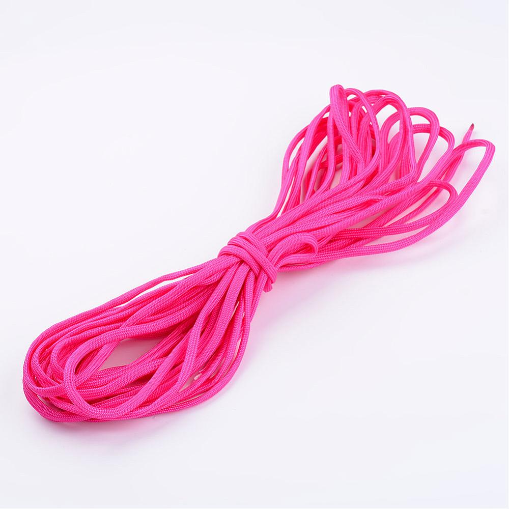 PandaHall String Cord Ropes, HotPink, 4mm; 10m/bundle Others Pink