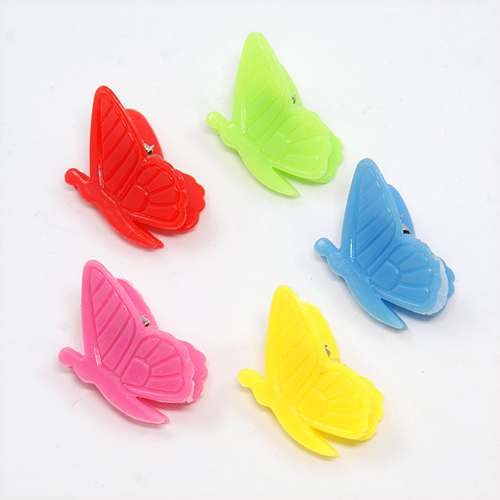 PandaHall Mixed Color Acrylic Butterfly Claw Hair Clips, 17x24mm Plastic Multicolor