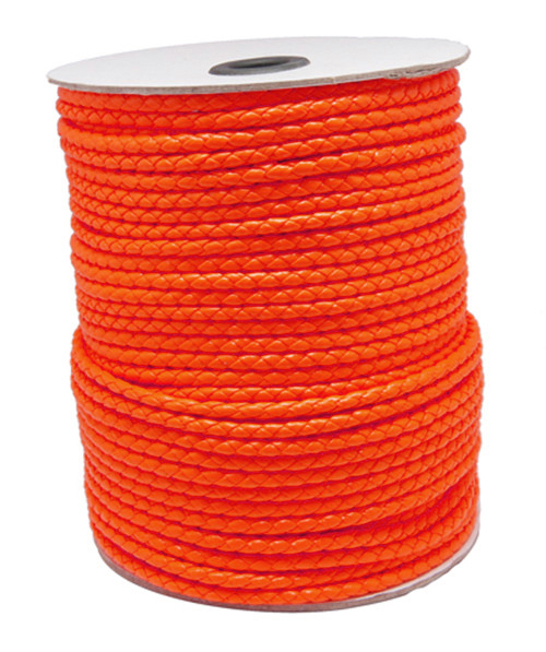PandaHall Korean PU Cord, OrangeRed, 3mm, about 100yards/roll Imitation Leather Red