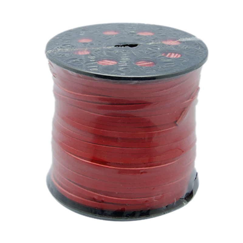 PandaHall Korean Suede Cord, Faux Suede Lace, with PU Leather, Red, 3x1.5mm, about  100yards/roll Suede Red