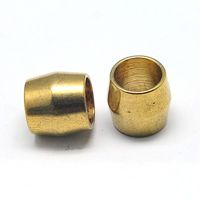 PandaHall 304 Stainless Steel Beads, Column, Golden, 8x8mm, Hole: 6mm Stainless Steel Column