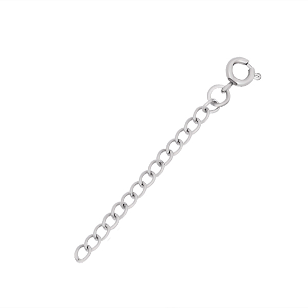 PandaHall 316 Stainless Steel End with Chains, Spring Clasps, Stainless Steel Color, 70mm Stainless Steel